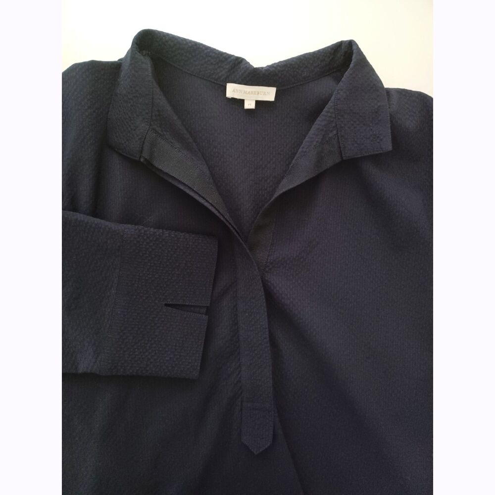 Ann Mashburn Top Medium Wool Blend Classic USA Preppy Old Money Quiet Luxury